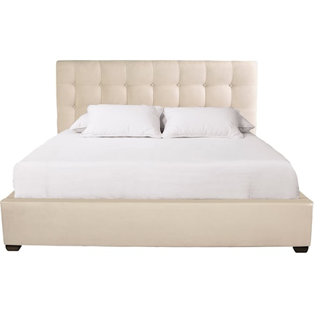 Avery Extended King Fabric Panel Bed