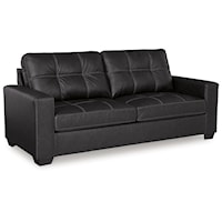 Contemporary Faux Leather Sofa
