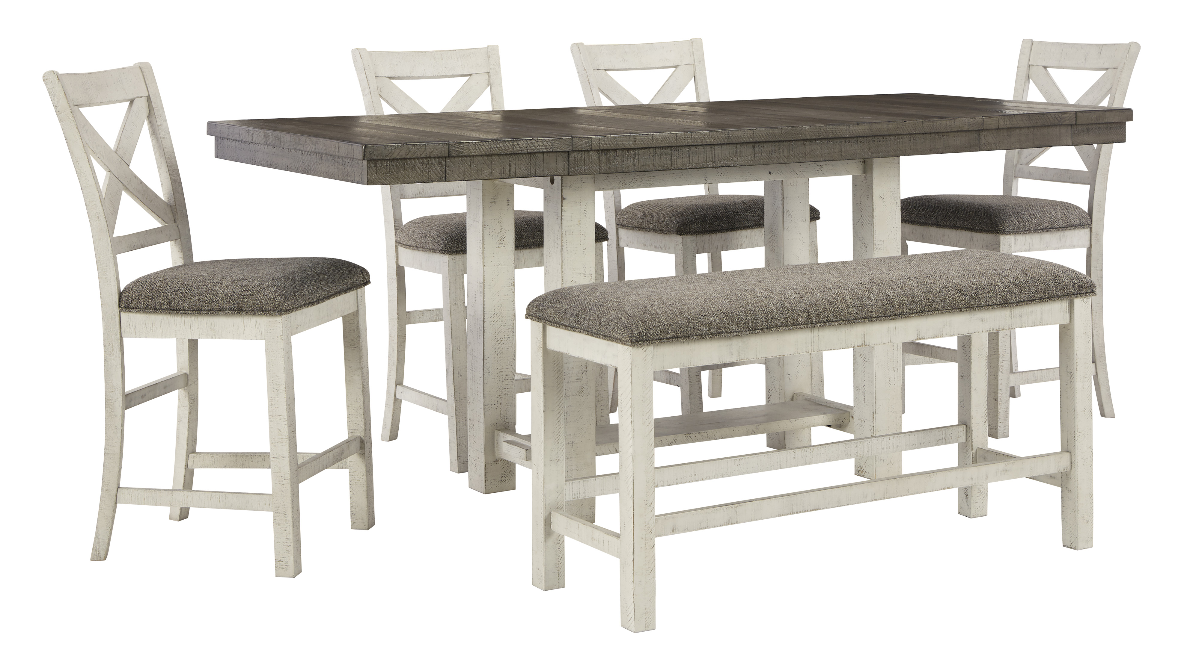 6pc dining cheap set with bench