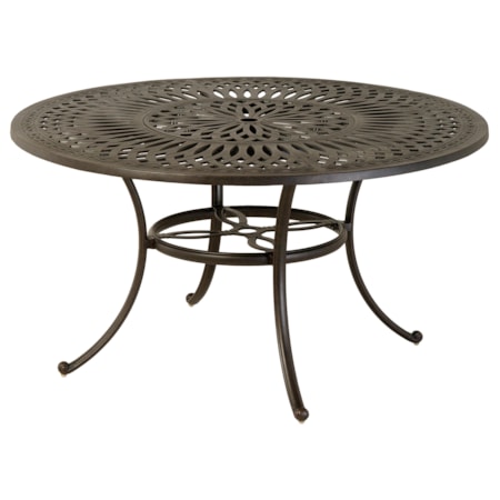 Mayfair 54" Rd. Dining Table w/Lazy Susan