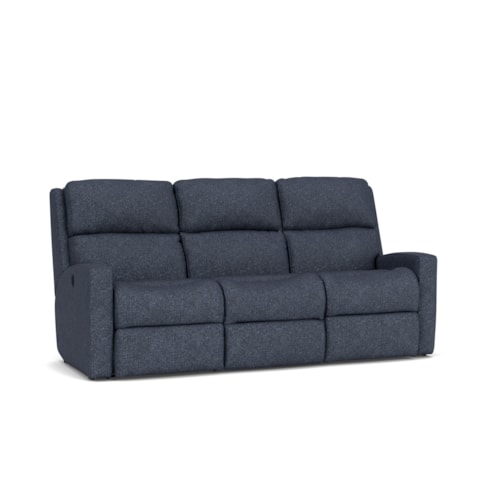 Contemporary Casual Reclining Sofa
