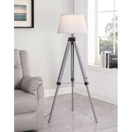 56-inch Empire Shade Tripod Floor Lamp