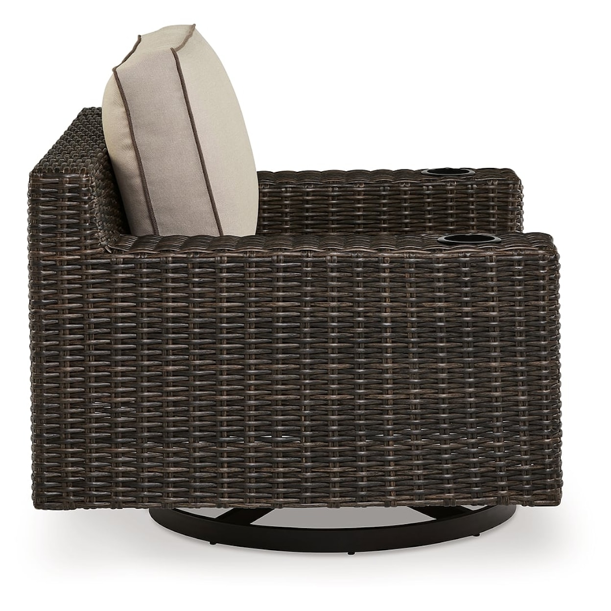 Signature Design by Ashley Coastline Bay Outdoor Swivel Lounge With Cushion