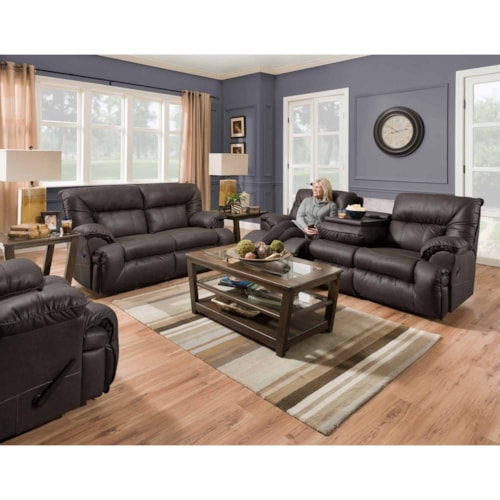 Casual 2-Piece Manual Reclining Living Room Set