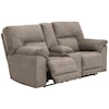 Benchcraft by Ashley Cavalcade Double Reclining Loveseat with Console