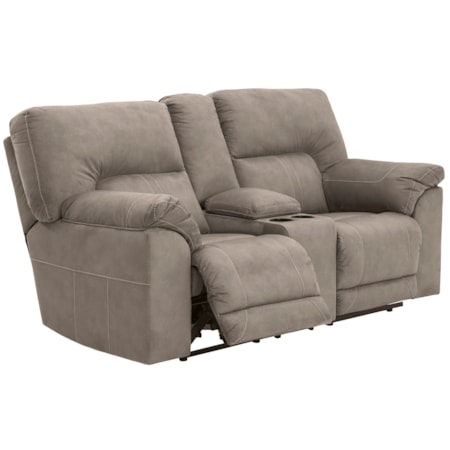 Double Reclining Loveseat with Console