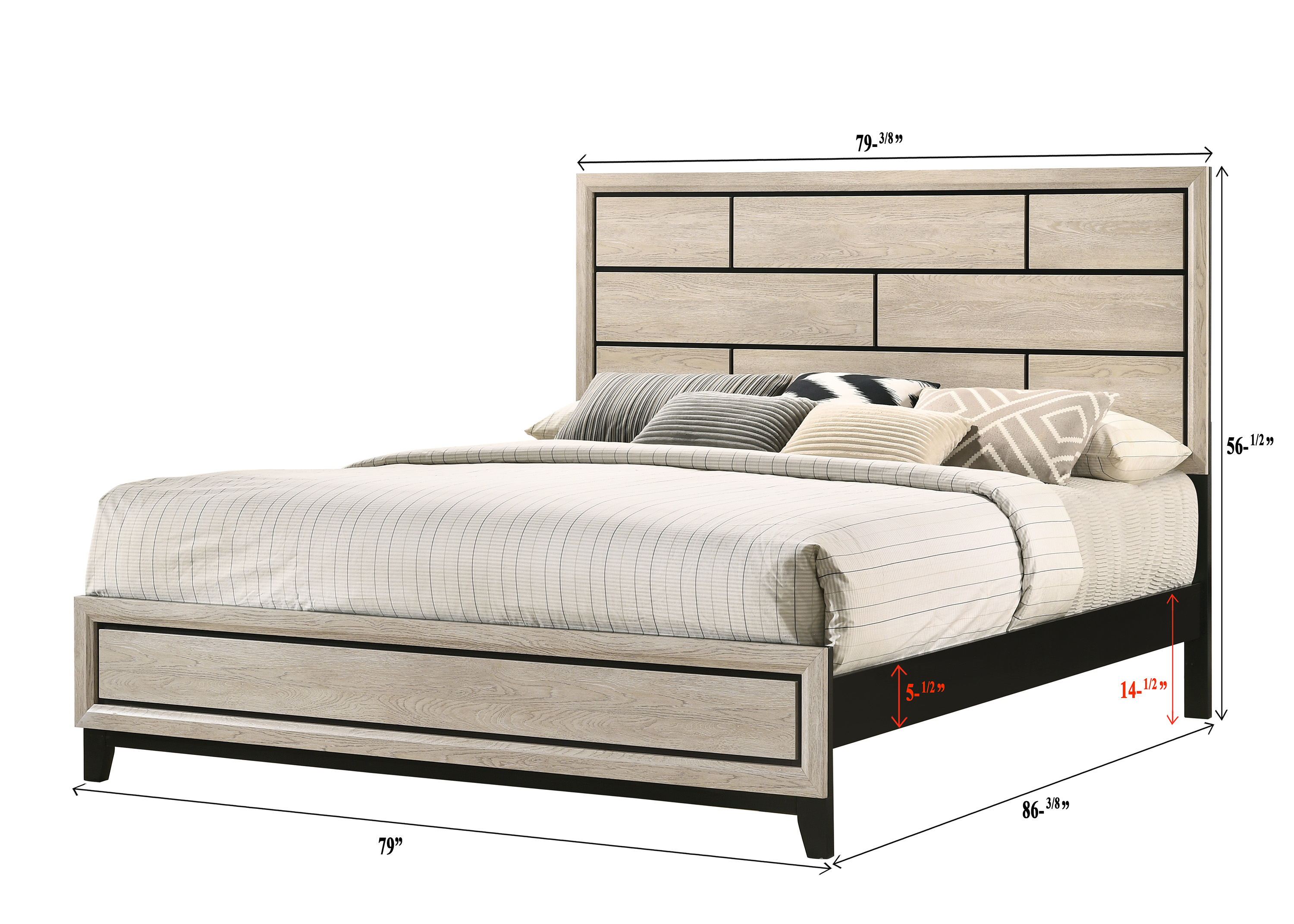 Crown Mark Akerson King Bed