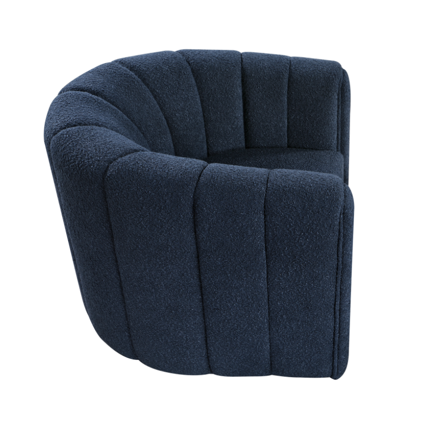 Homelegance Hasley Swivel Chair with Ottoman