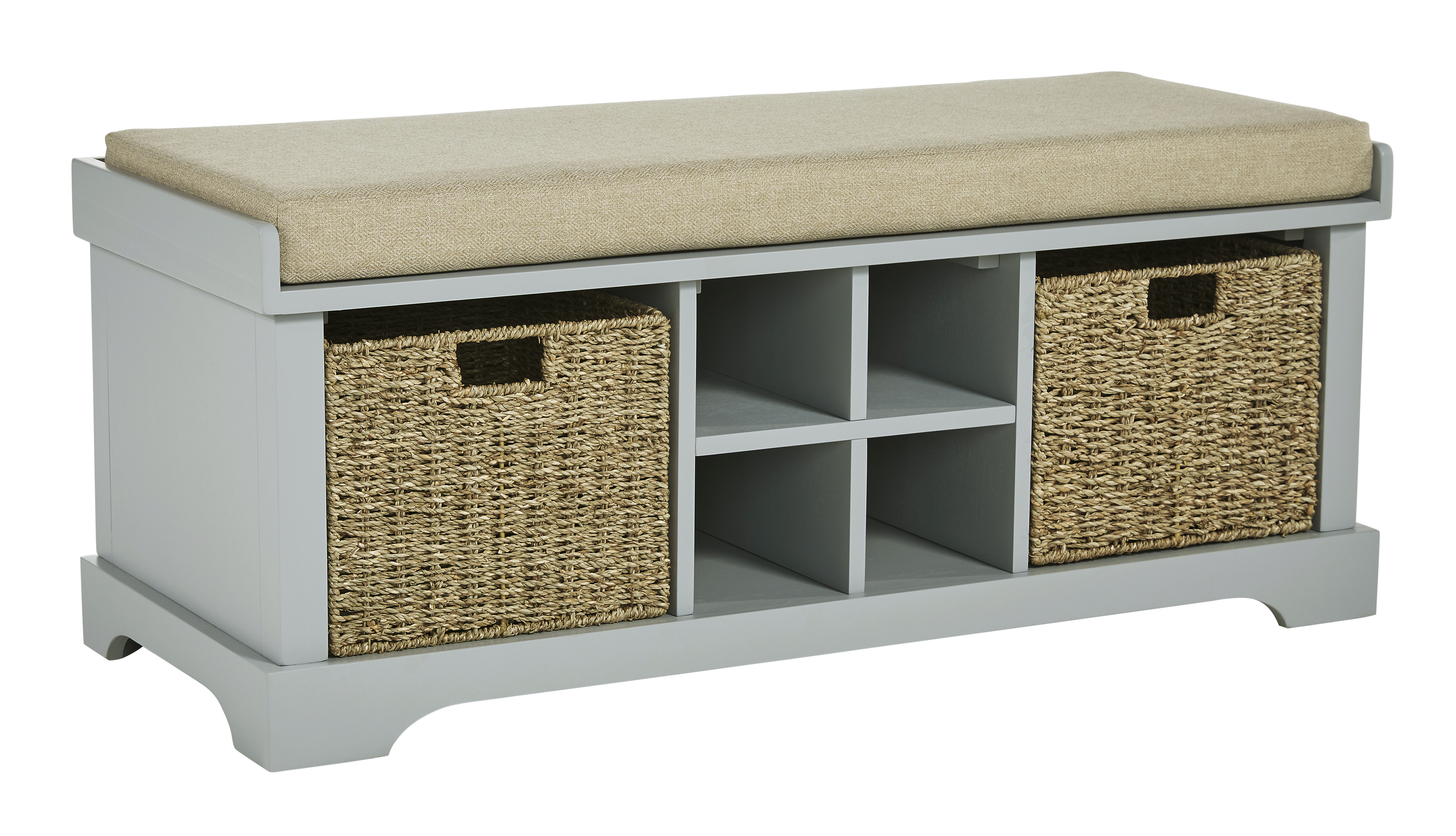 Wicker storage chest online seat