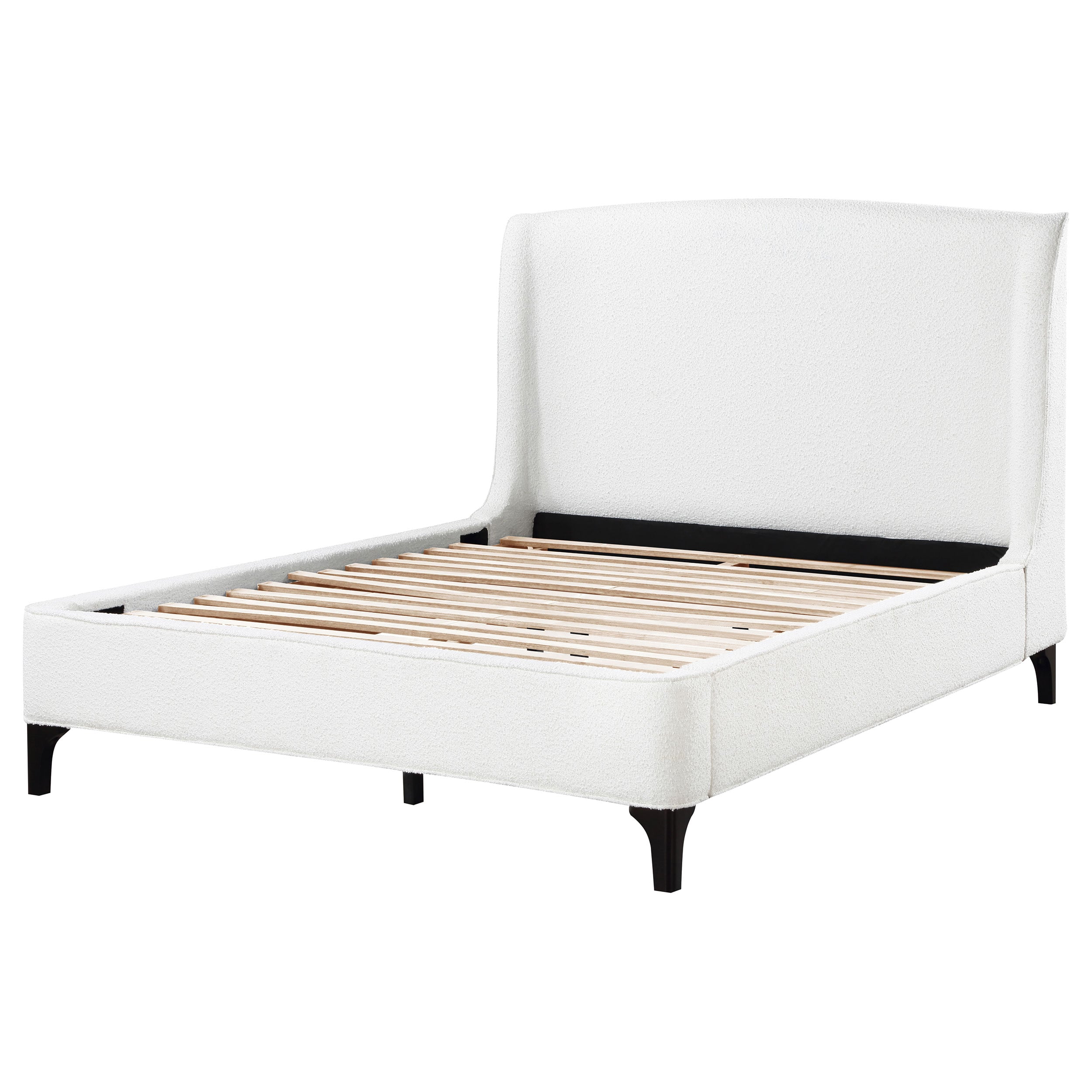 Mosby Queen Wingback Bed Snow