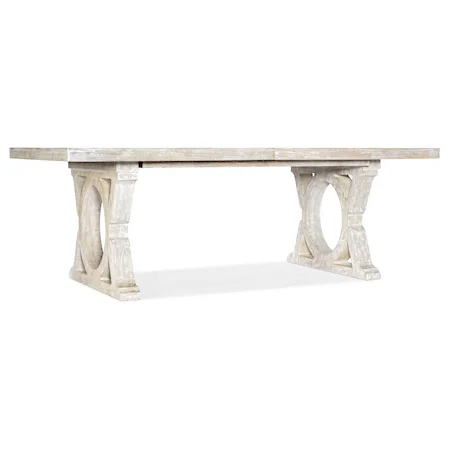 Casual Rectangular Dining Table with 2 Leaves