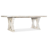 Casual Rectangular Dining Table with 2 Leaves