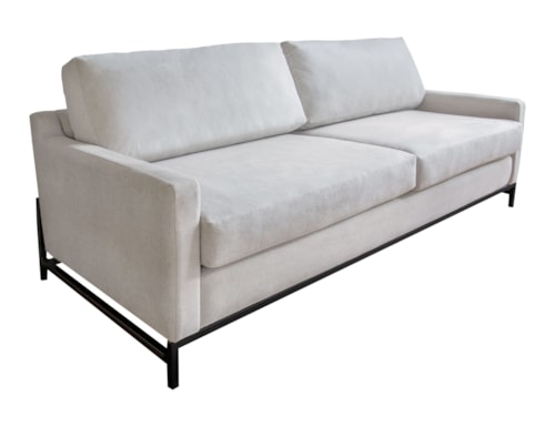 Transitional Sofa with Iron Base