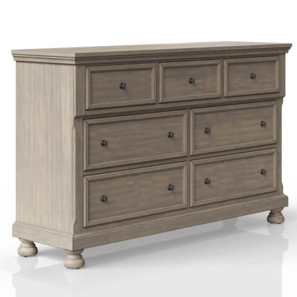 Dresser and Mirror Set