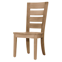 Farmhouse Horizontal Slat Back Side Dining Chair