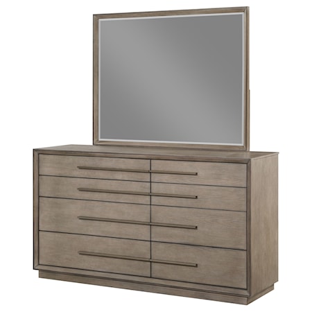 8-drawer Dresser and Mirror