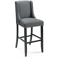 Upholstered Fabric Bar Stool