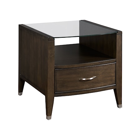 Rectangular Drawer End Table