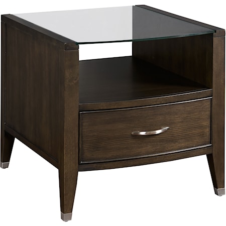 Rectangular Drawer End Table