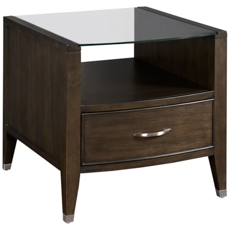 Rectangular Drawer End Table