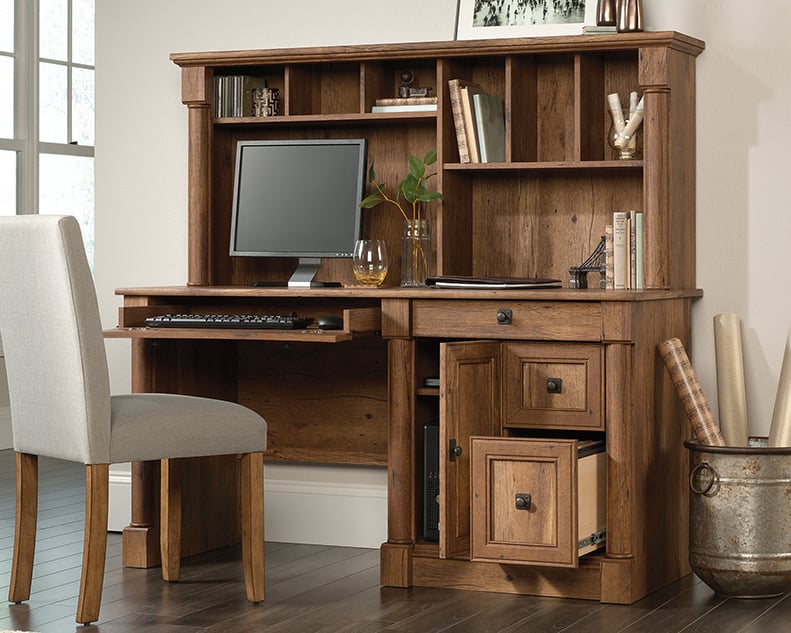 Sauder Palladia 420713 Traditional Computer Desk With Hutch | Corner ...