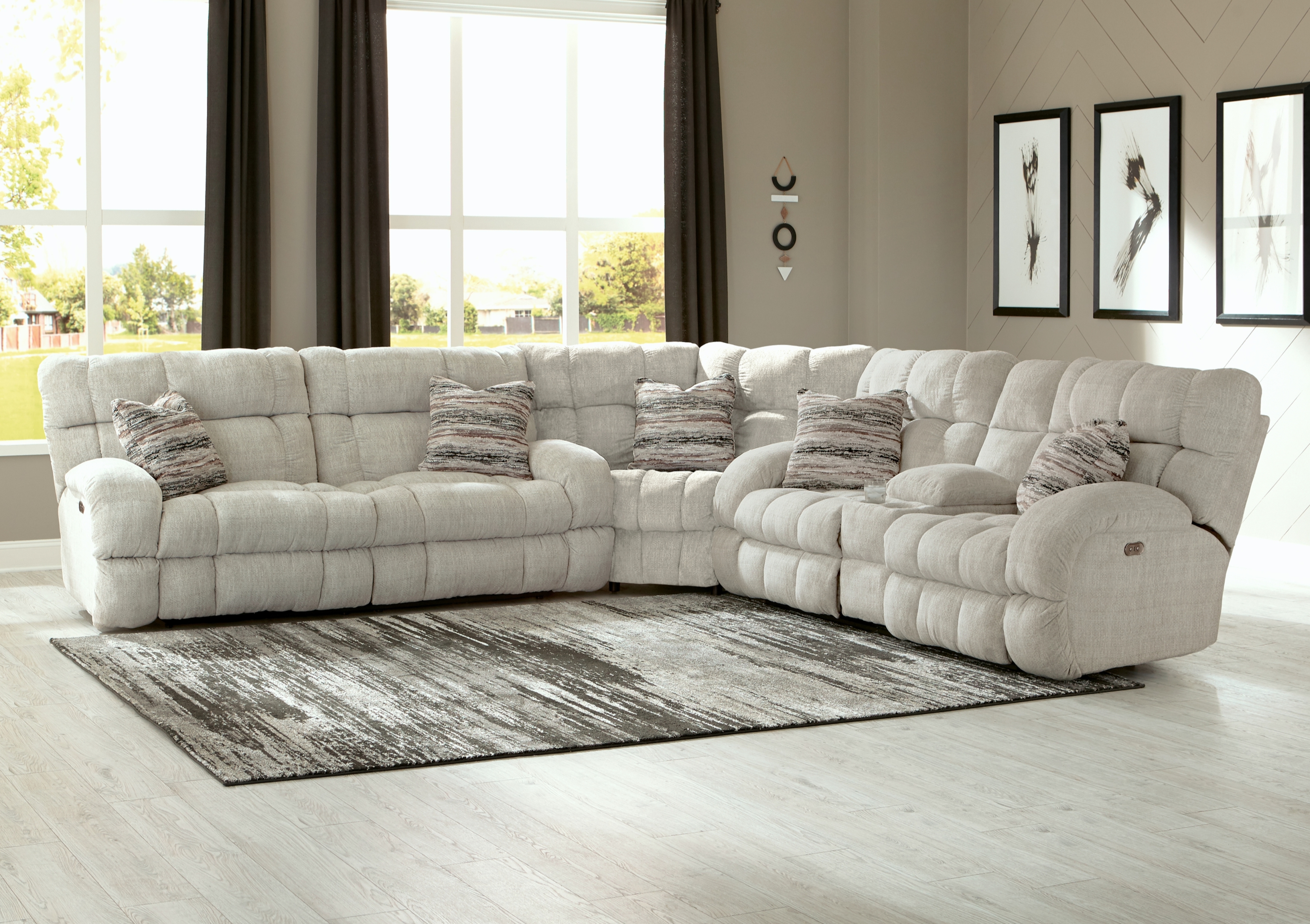 3-Piece Power Reclining Sectional Sofa