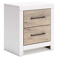 Two-Tone 2-Drawer Nightstand