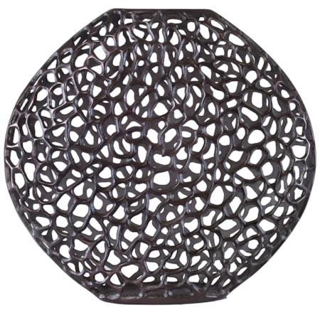 Web Dark Bronze Vase