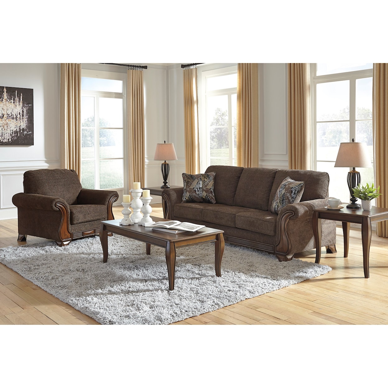 Ashley Furniture Benchcraft Miltonwood Living Room Group