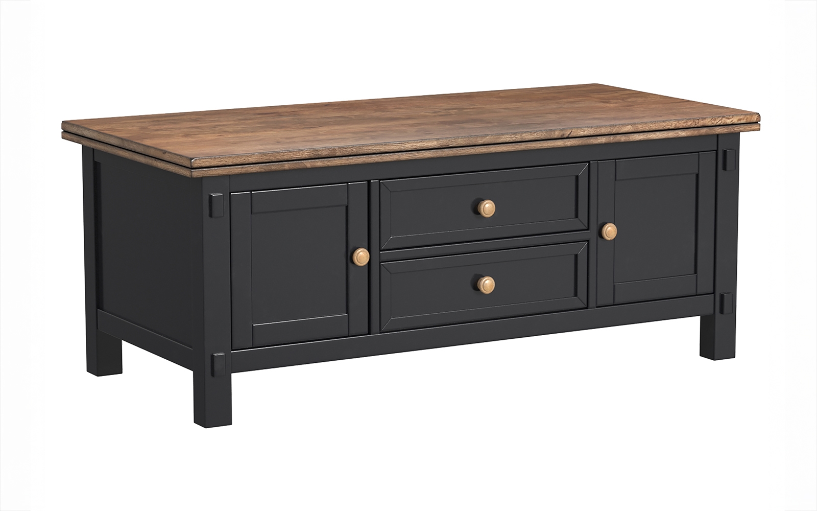 2-Drawer Cocktail Table with Casters