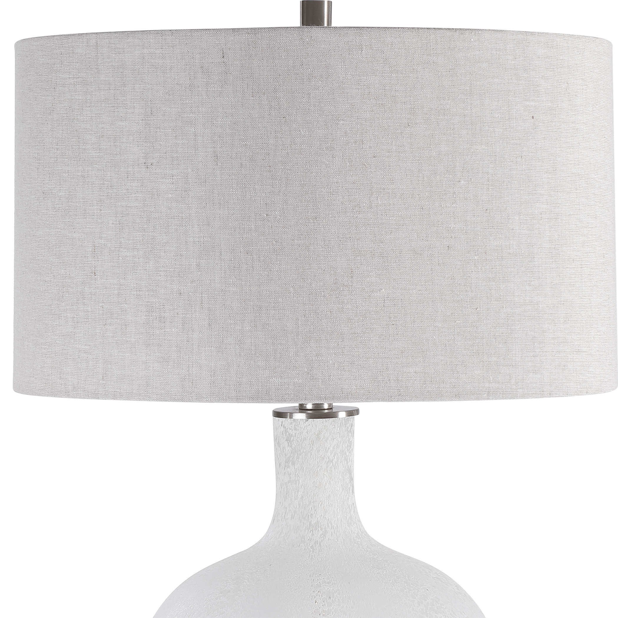 Uttermost Table Lamps Whiteout Mottled Glass Table Lamp