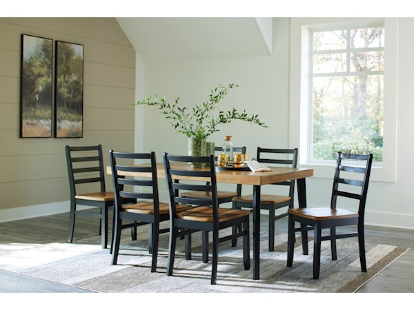 Dining Table And 6 Chairs (Set Of 7)