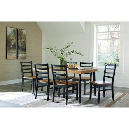 7 PIECE DINING SET