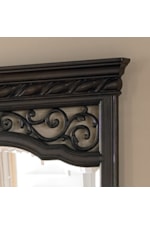 Liberty Furniture Arbor Place Traditional 8-Drawer Double Dresser and Landscape Mirror