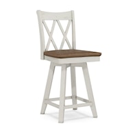 24'' XX Back Swivel Counter Stool