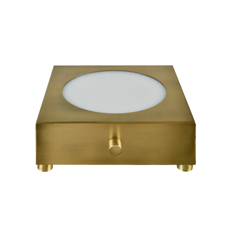 3" Gold Metal LED Uplight