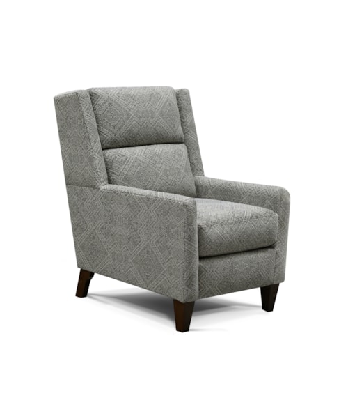 Transitional Accent Chair with Tapered Legs