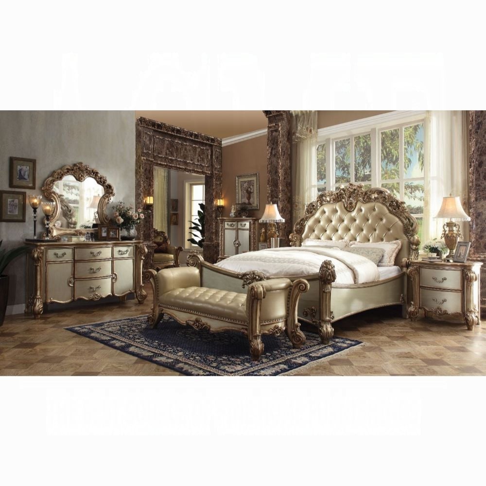 Acme Furniture Vendome 5-Drawer Dresser and Mirror Set
