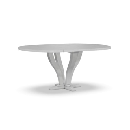 Oval Dinning Table with Pedestal Base