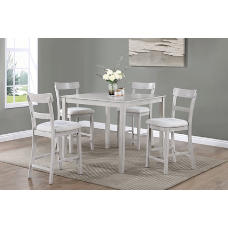 5-Piece Counter Height Dining Set