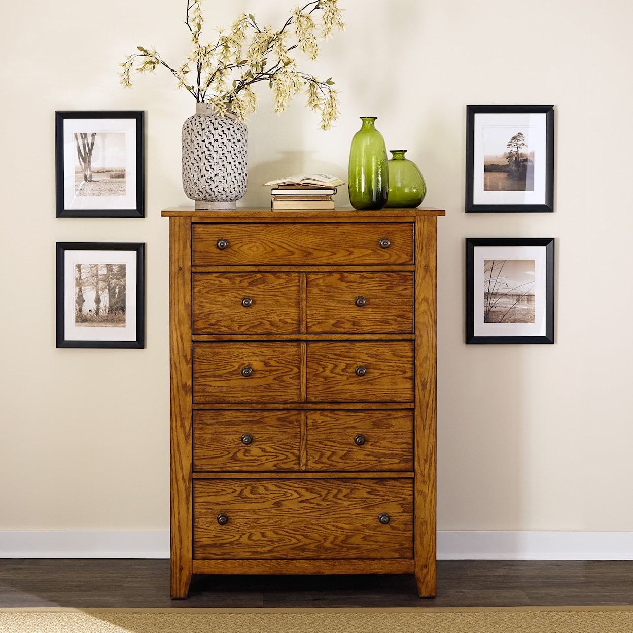 Liberty Furniture Grandpa's Cabin 5-Drawer Bedroom Chest