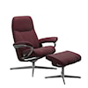 Stressless by Ekornes Consul Medium Cross Chair with Ottoman