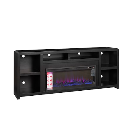 6-Shelf 84&quot; Fireplace Console