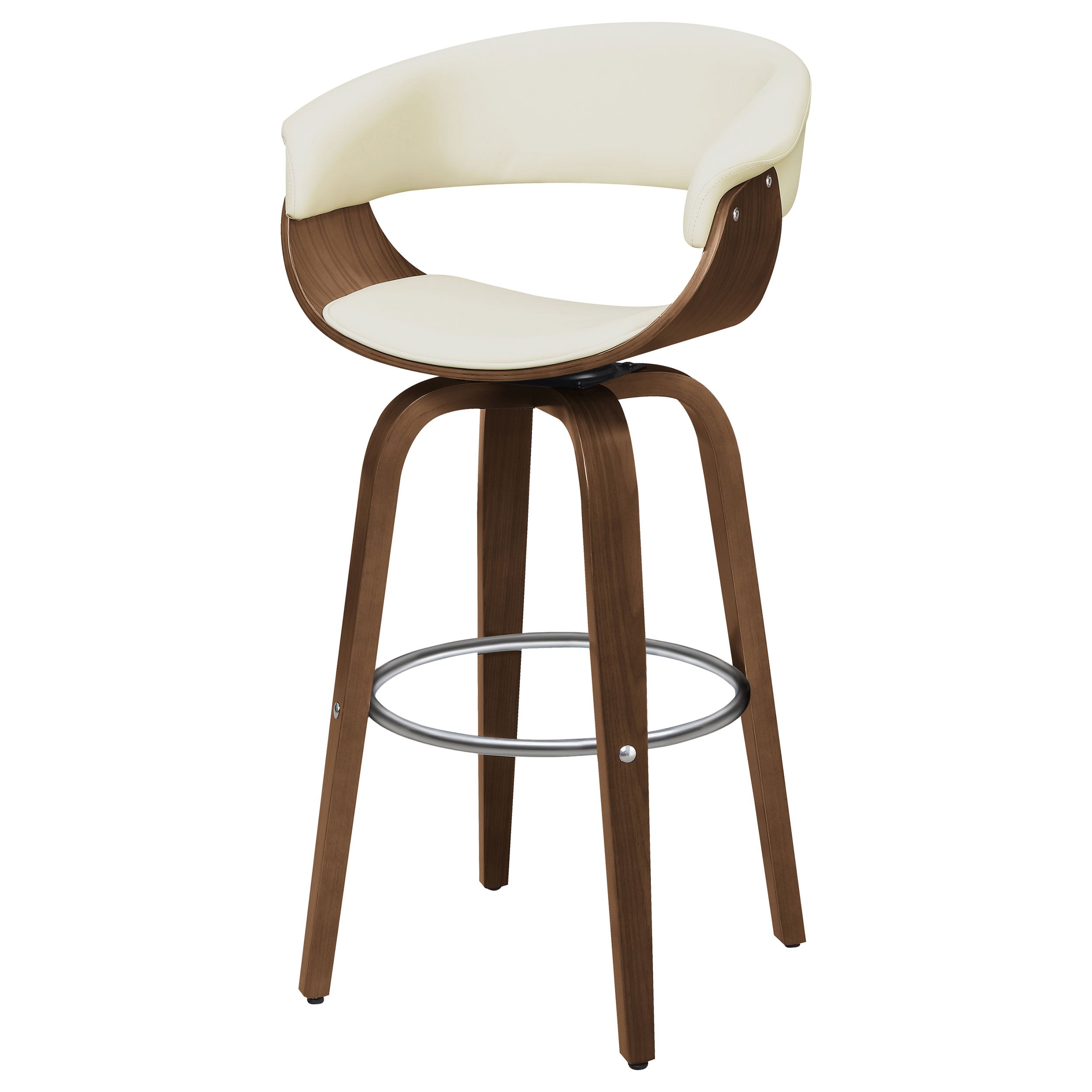 Zion Swivel Bar Stool and Ecru