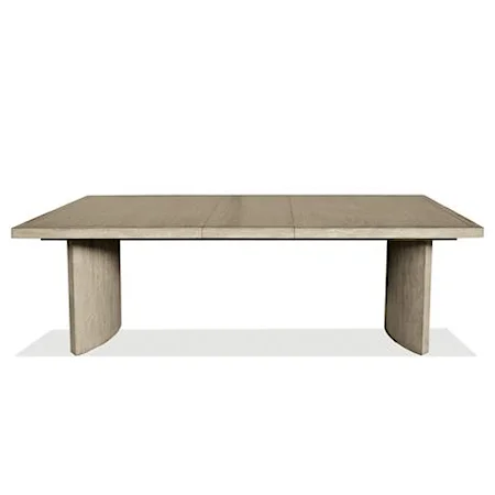 Contemporary Rectangular Dining Table with 18-in Leaf