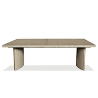Contemporary Rectangular Dining Table with 18-in Leaf