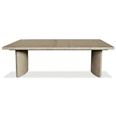 Contemporary Rectangular Dining Table with 18-in Leaf