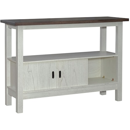 Farmhouse 2-Door Sideboard with Open Storage