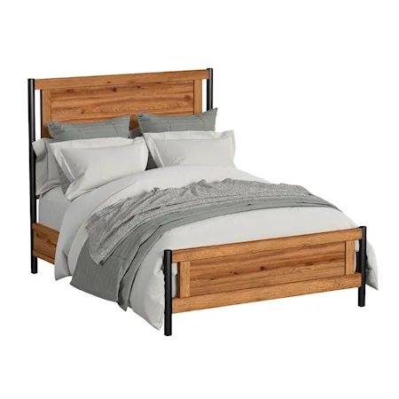 Rustic Queen Panel Bed