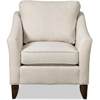 Contemporary Chair with Flair Tapered Arms